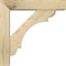 Ekena Millwork Olympic Block Rough Sawn Bracket w/ Offset Brace, Douglas Fir, 4"W x 14"D x 14"H BKT0402X14X14OLY05RDF - alternate 3